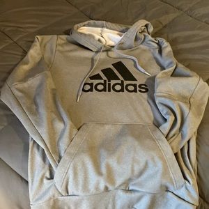 Men’s Adidas hoodie size medium heather gray